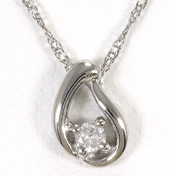 Au750 White Gold Diamond Necklace