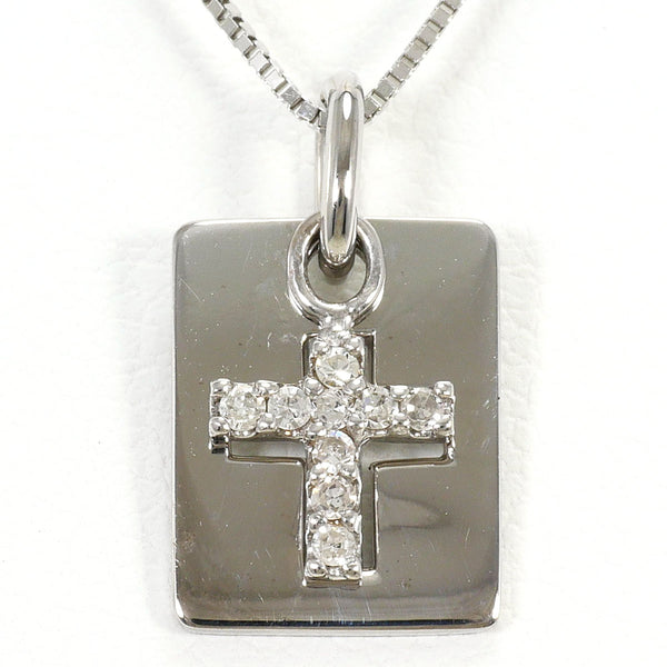 K14 White Gold Diamond Necklace