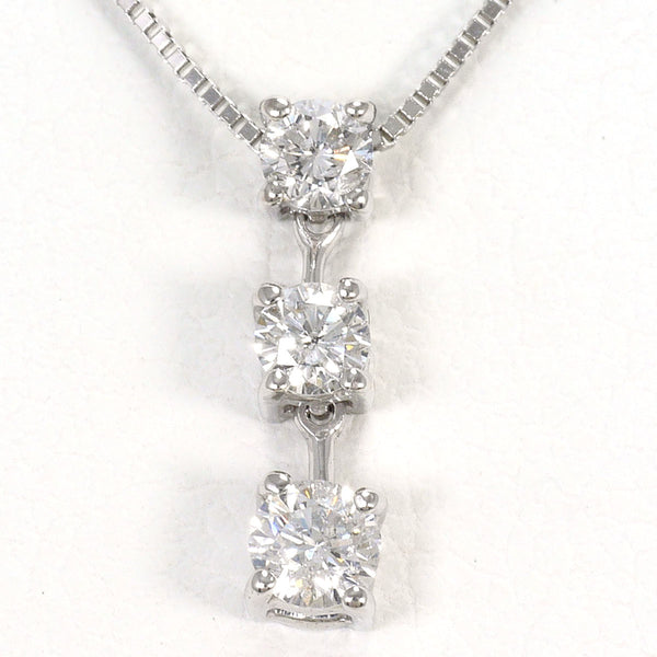 Au585 White Gold Diamond Necklace