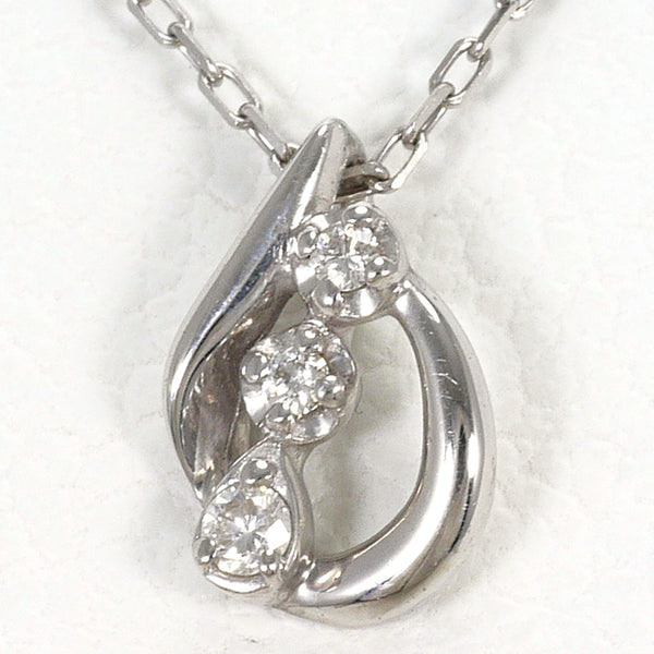K10 White Gold Diamond Necklace