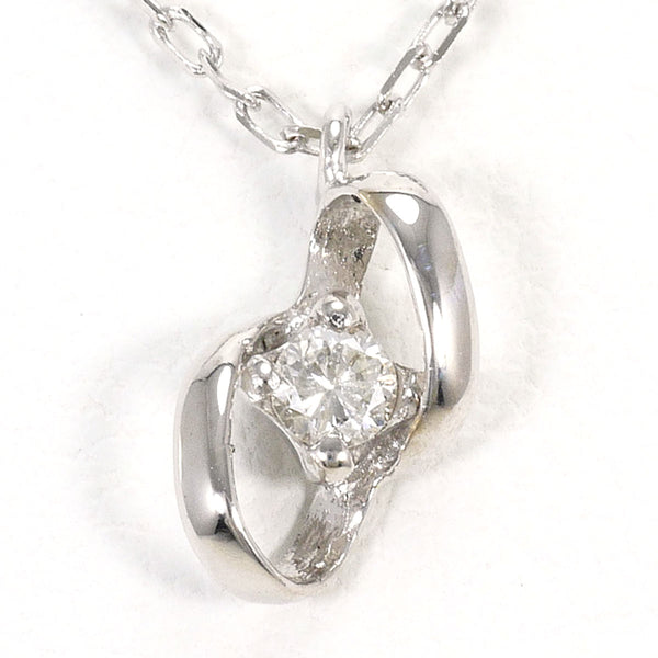 K10 White Gold Diamond Necklace