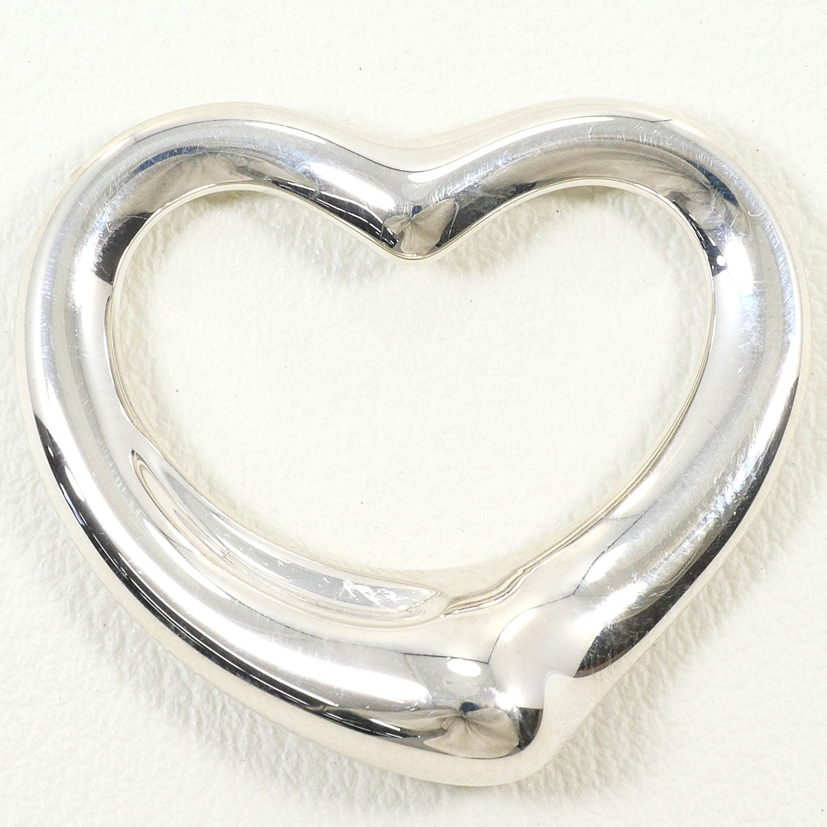 Tiffany & Co. Open Heart Silver Pendant