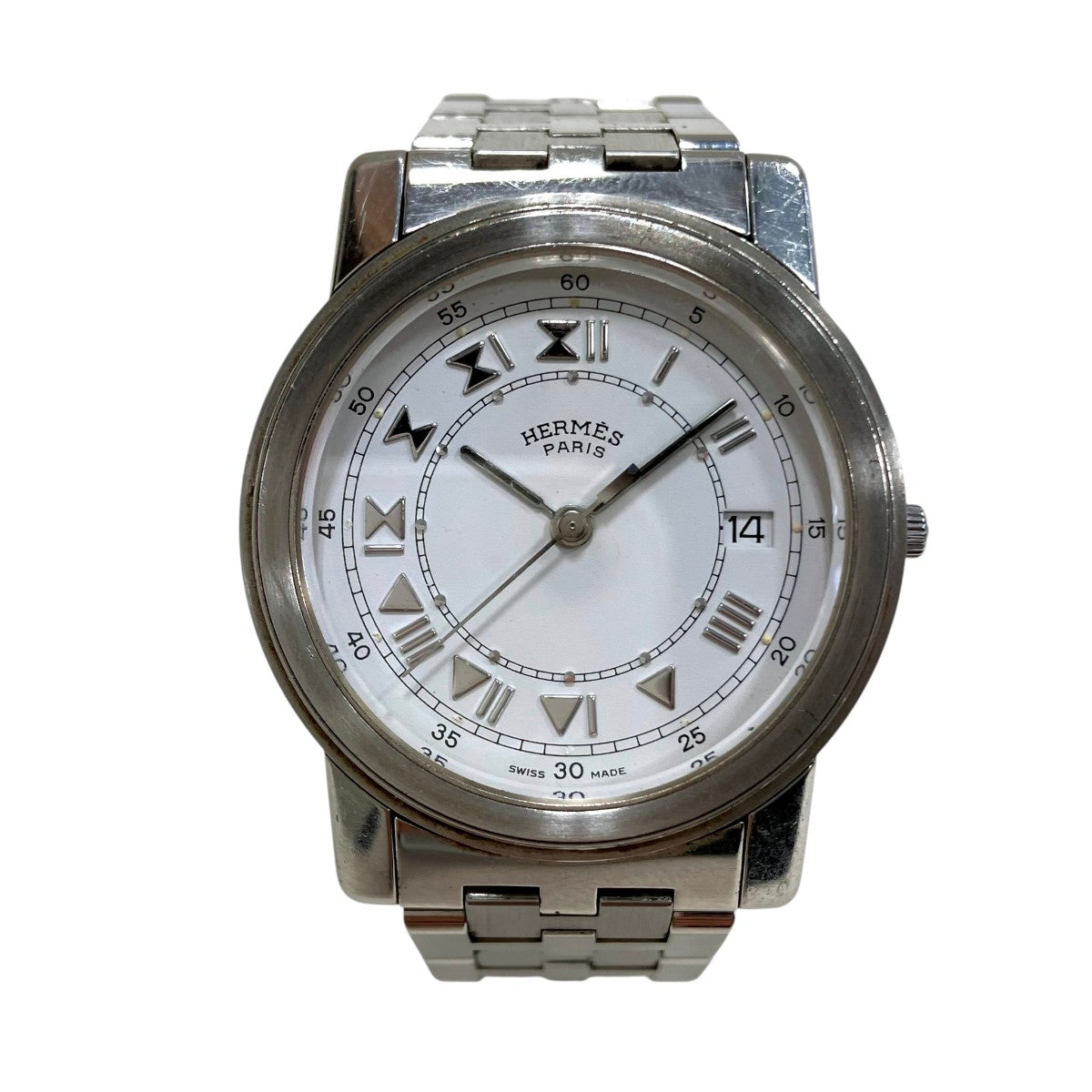 Hermes Carrick Stainless Steel Watch