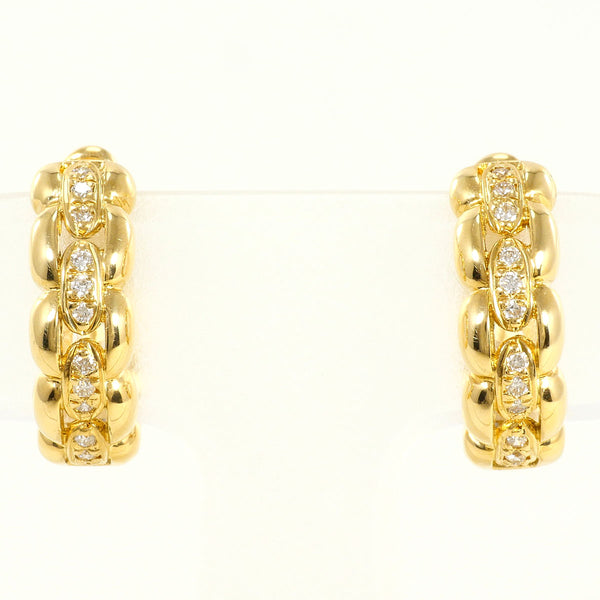 Au750 Diamond Clip Earrings