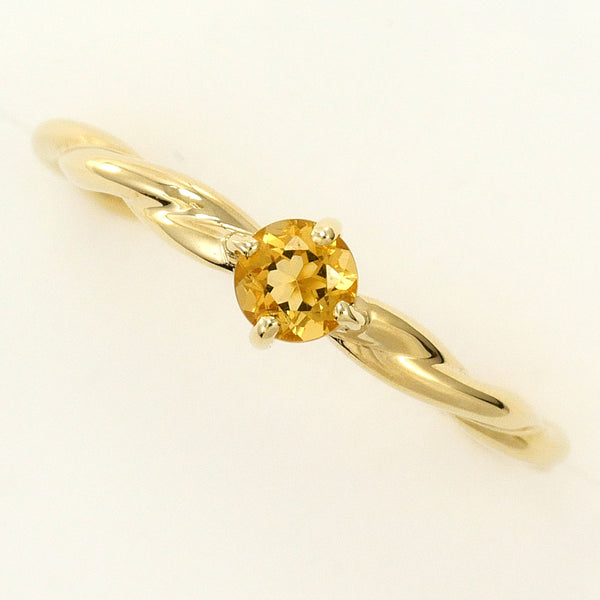 Estelle K10 Yellow Gold Citrine Ring