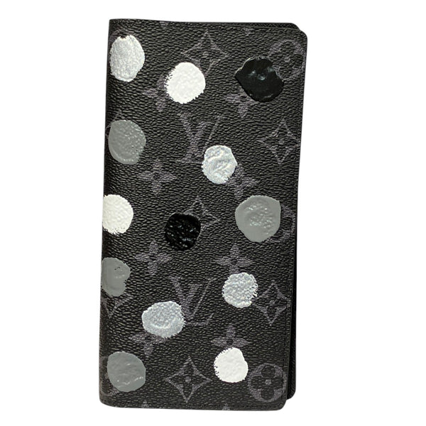 Louis Vuitton Monogram Eclipse Portefeuille Brazza Long Wallet Limited
