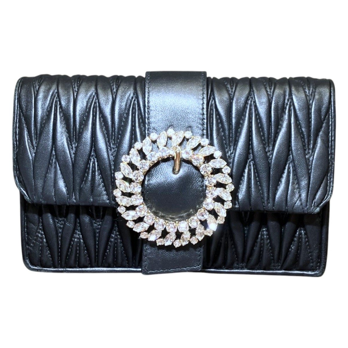 Miu Miu Matelassé Leather Shoulder Bag