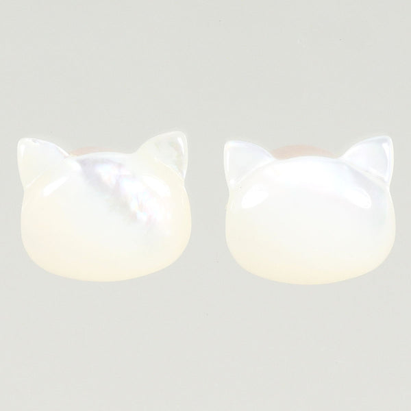 K10 Pink Gold Shell Earrings