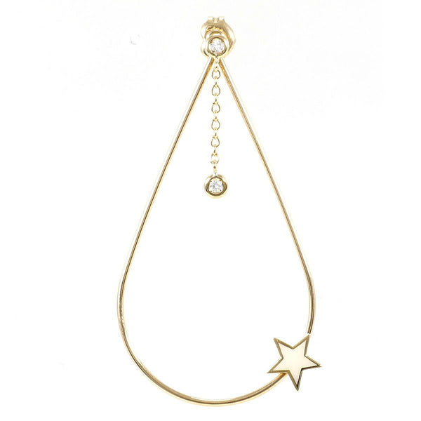STAR JEWELRY K10 Gold Diamond Earring