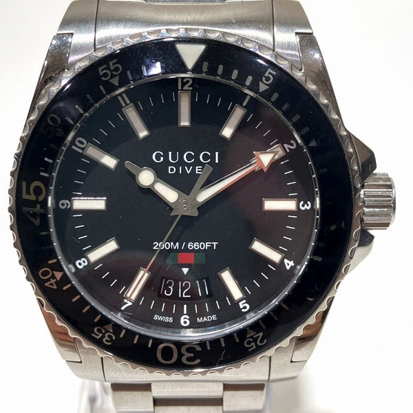 Gucci Dive Stainless Steel Mens Watch