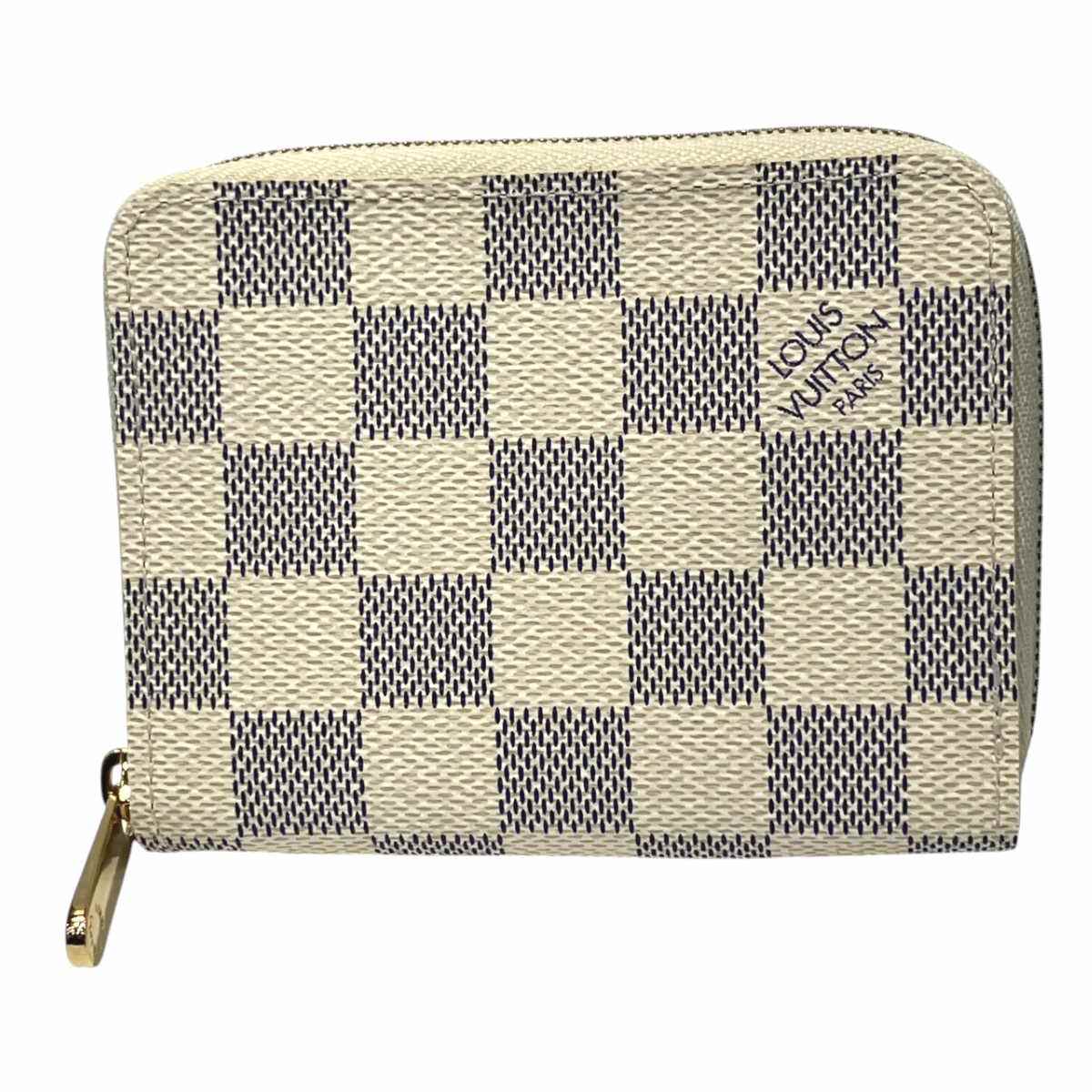 Louis Vuitton Zippy Coin Purse Damier Azur Coin Case