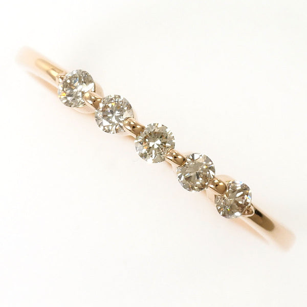 Estelle Au750 Pink Gold Diamond Ring