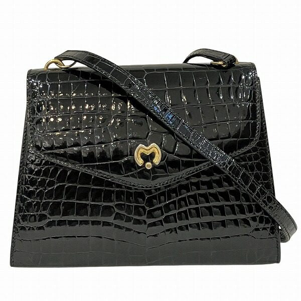 mila schon Embossed Leather Shoulder Bag