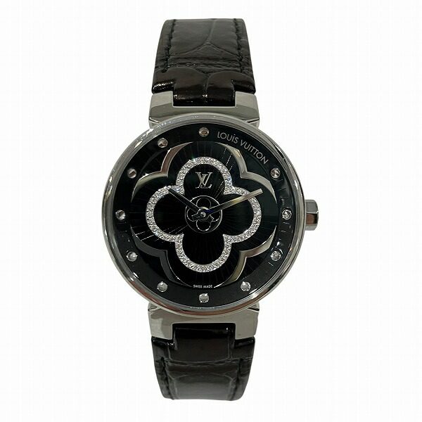 Louis Vuitton Tambour Moon Divin28 Stainless Steel Watch