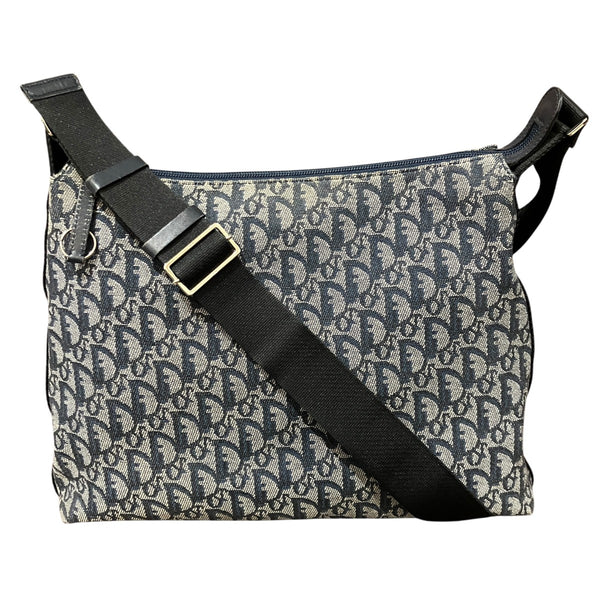 Dior Trotter Canvas Leather Shoulder Bag