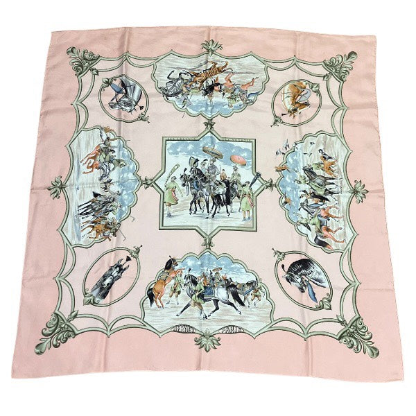 Hermes Les Chevaux des Moghols Silk Scarf