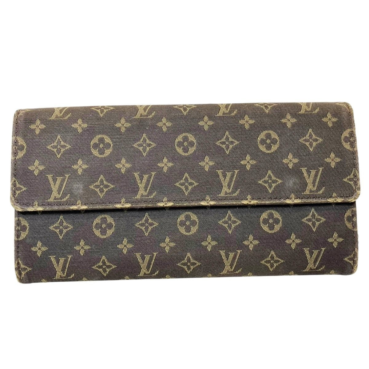 Louis Vuitton Porte Feuille Sarah Monogram Mini Lin Wallet