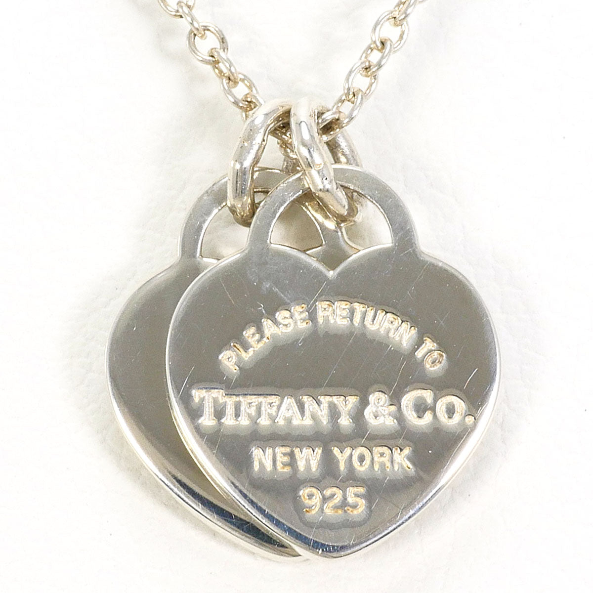 Tiffany&Co. Double Heart Silver Necklace
