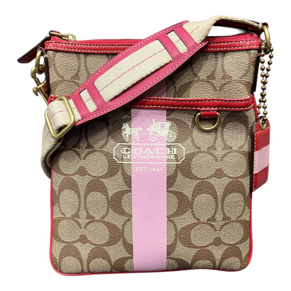 COACH Canvas Leather Shoulder Bag