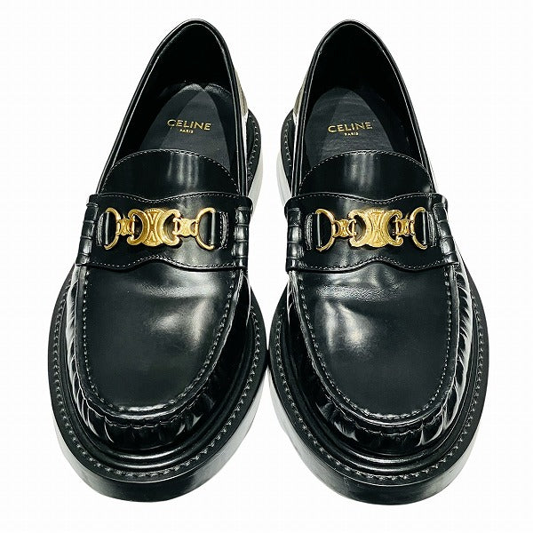 CELINE TRIOMPHE UNIVERSITE Leather Loafers