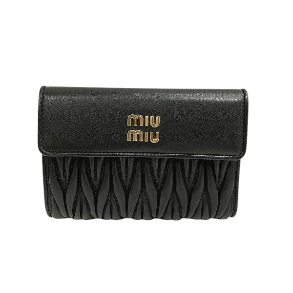 Miu Miu Matelassé Nappa Leather Wallet