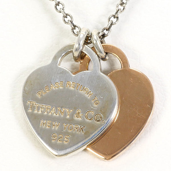 Tiffany & Co. Return to Tiffany Double Heart Silver Necklace