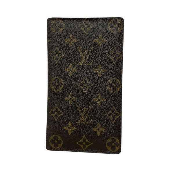 Louis Vuitton Porte Chequier Cartes Credit Monogram Long Wallet