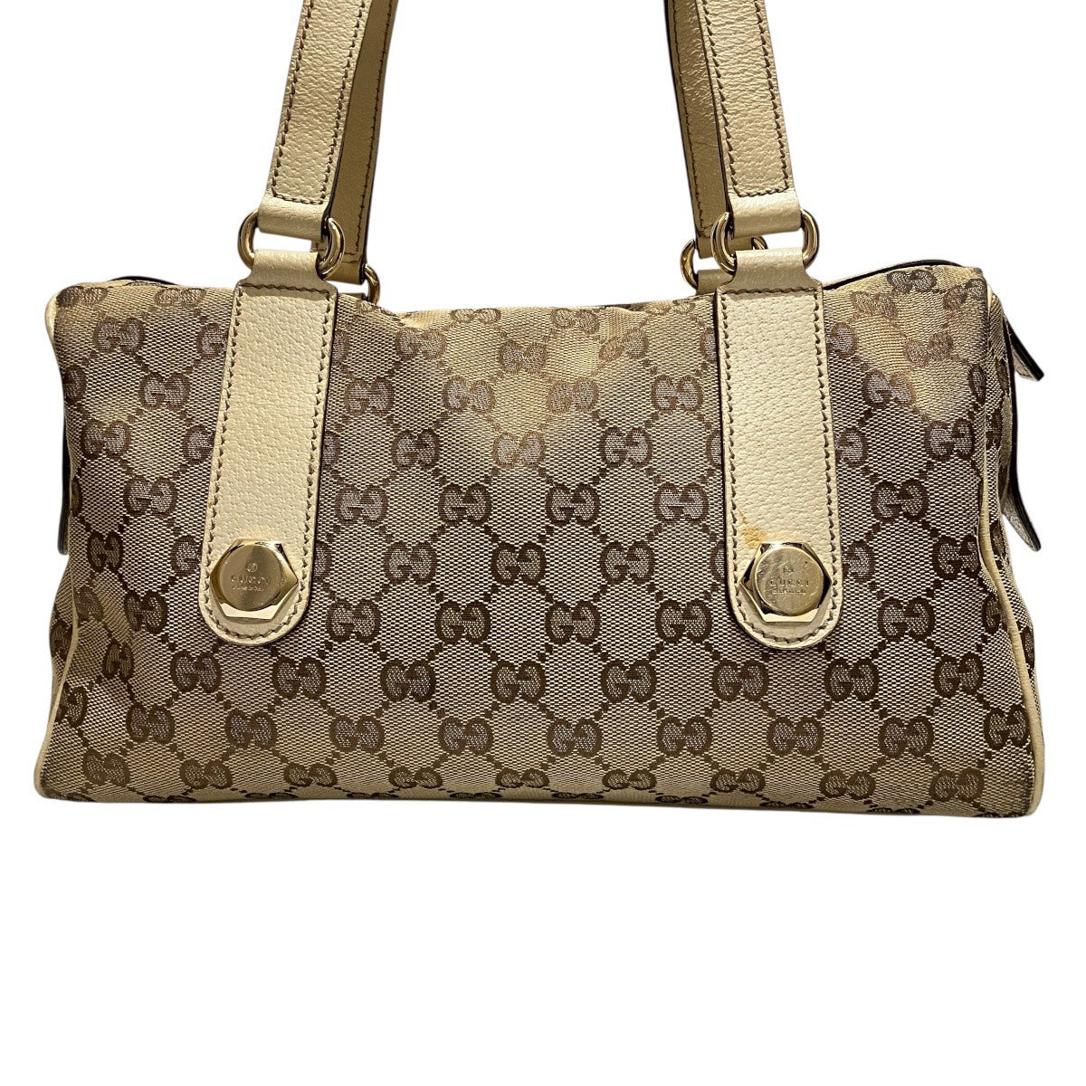 Gucci GG Canvas Leather Handbag
