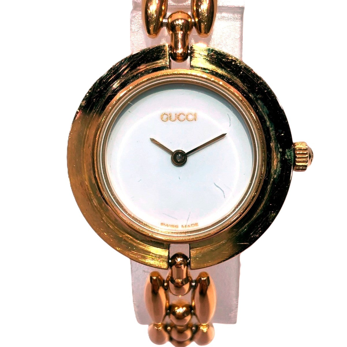 Gucci Studded Gold Plated Quartz Watch