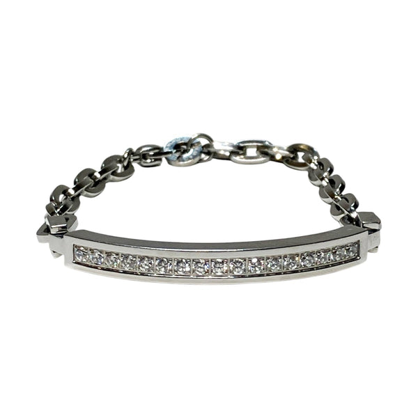 Escamaji Stainless Steel Rhinestone Bracelet