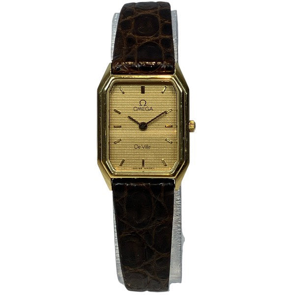 Omega De Ville Gold Plated Quartz Watch