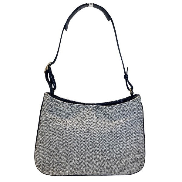 Coach Herringbone Wool Leather 2way Bag