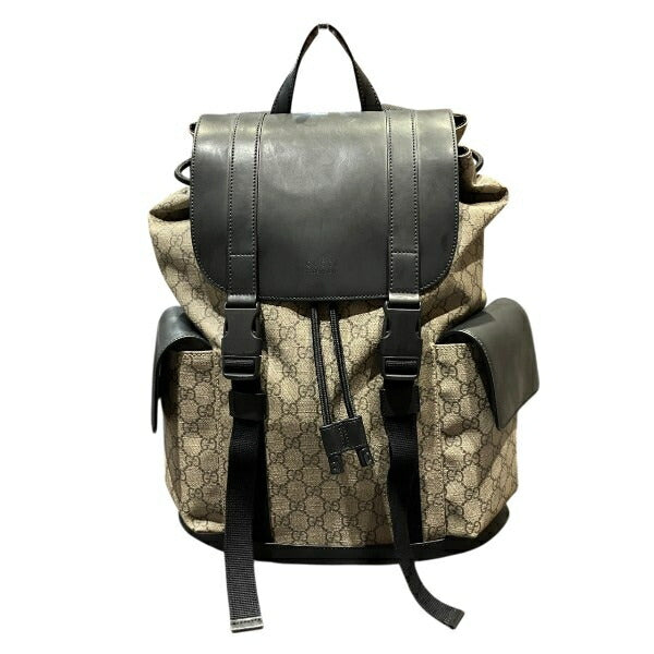 Gucci GG Supreme Canvas Leather Backpack