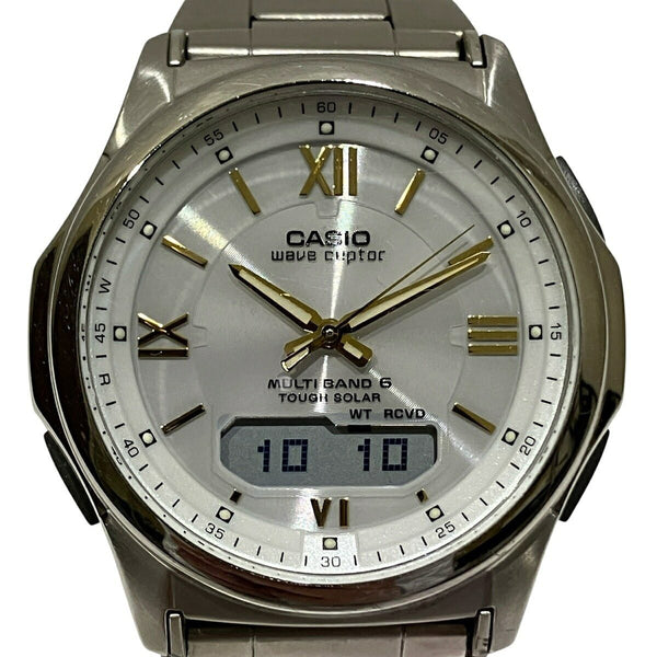 CASIO Wave Ceptor Stainless Steel Mens Watch