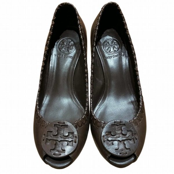 Tory Burch Leather Wedge Pumps