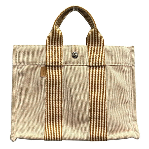 Hermes Fourre Tout PM Cotton Canvas Handbag