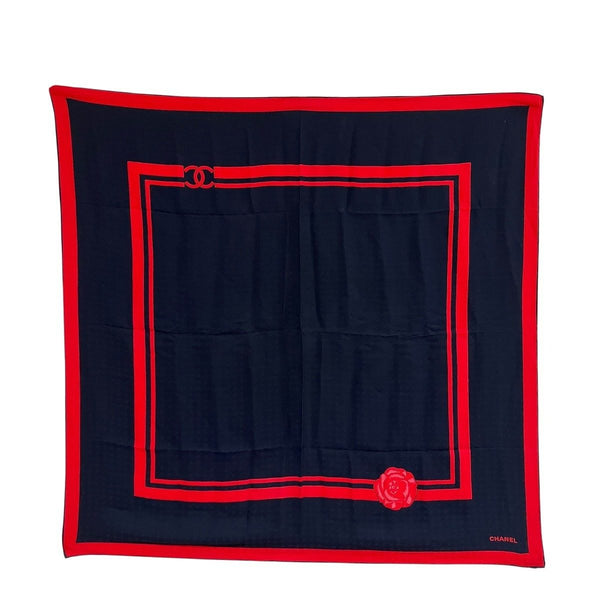 Chanel Camelia Silk Scarf