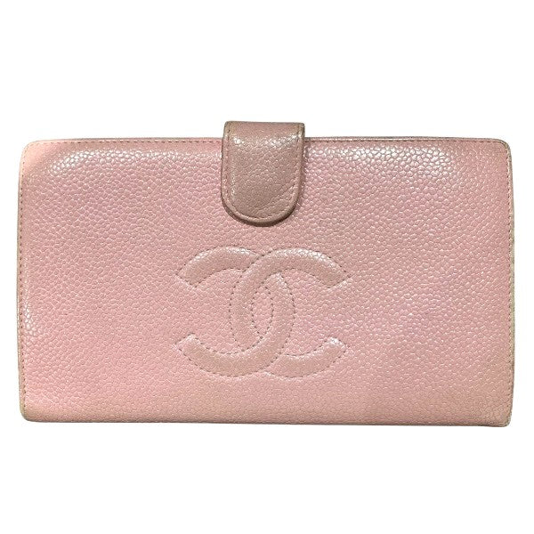 Chanel Caviar Leather Long Wallet