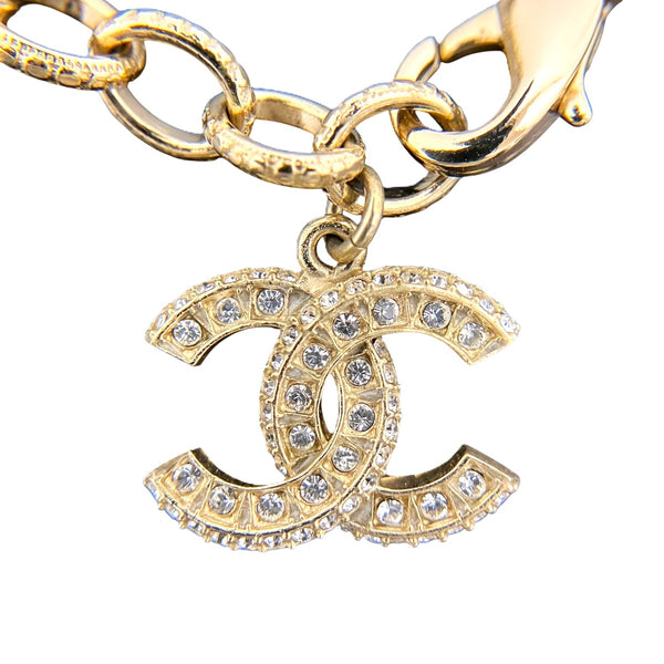 Chanel Costume Jewelry Rhinestone Pearl Bracelet