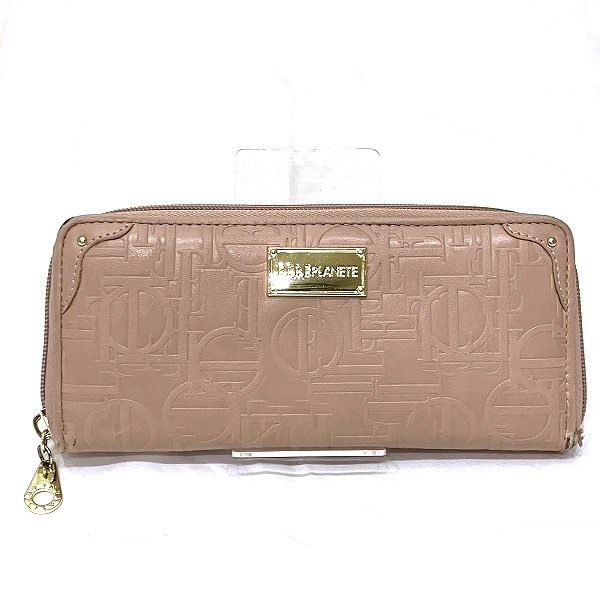 Elle Planete Leather Long Wallet
