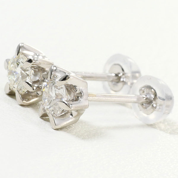 Platinum Diamond Pierced Earrings