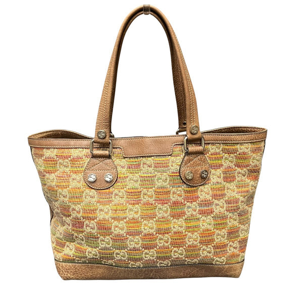 Gucci Paglia Sunset Linen Tote Bag