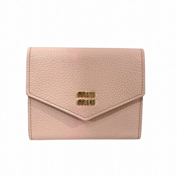 Miu Miu Vitello Daino Trifold Wallet