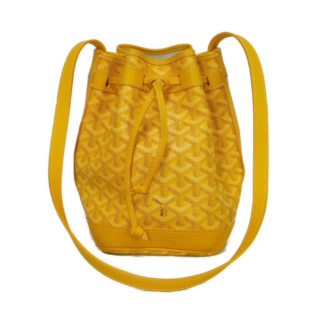 Goyard Petit Flot Goyardine Calfskin Shoulder Bag