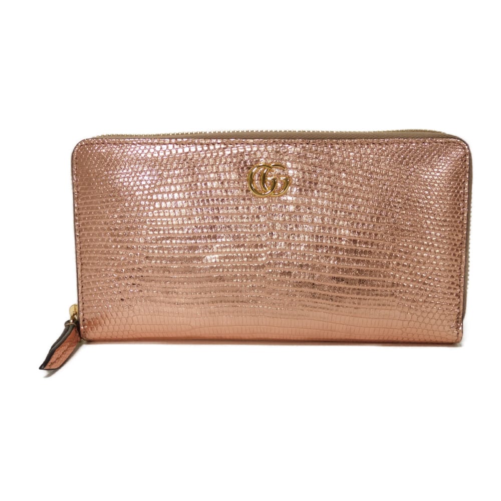 Gucci GG Marmont Lizard Long Wallet