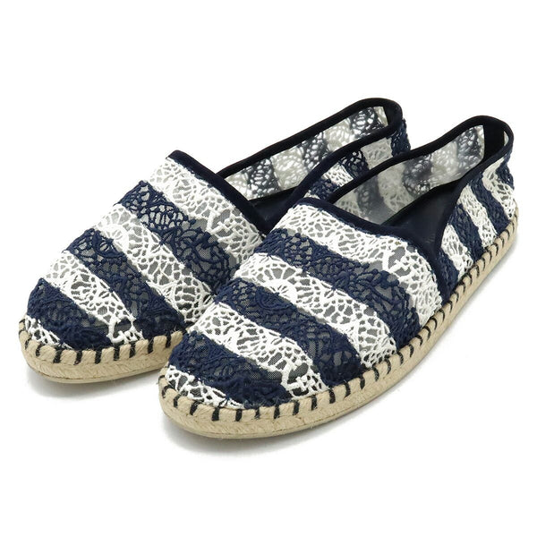 Chanel Lace Espadrille Flats
