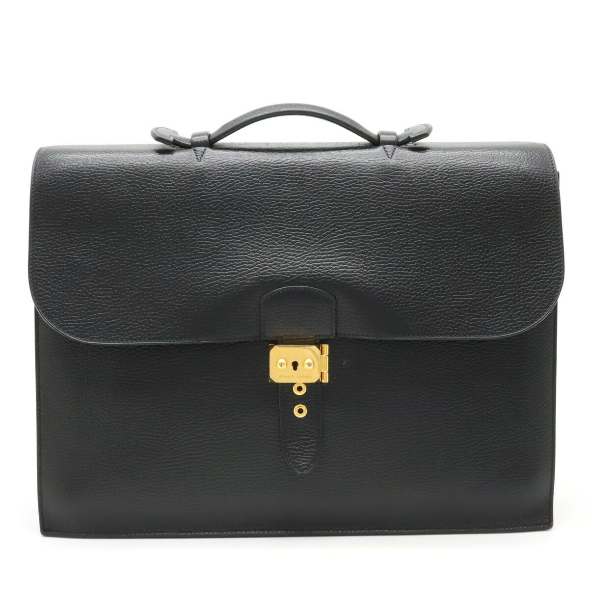 Hermes Sac a Depeches Leather Briefcase