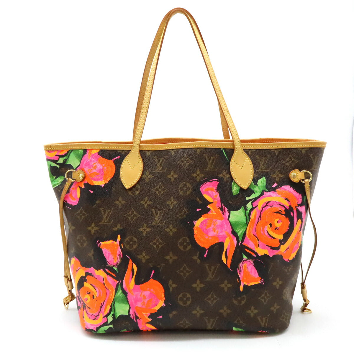 Louis Vuitton Monogram Roses Neverfull MM 2way Bag M48613