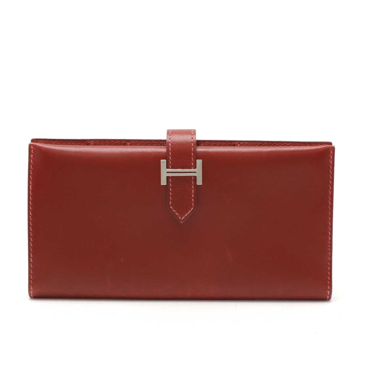 Hermes BEARN Leather Long Wallet