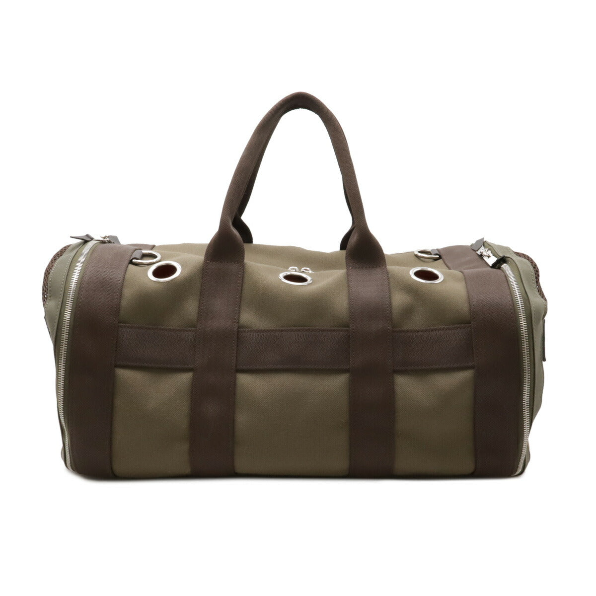 Hermes Pet Carrier Canvas Leather Pet Bag